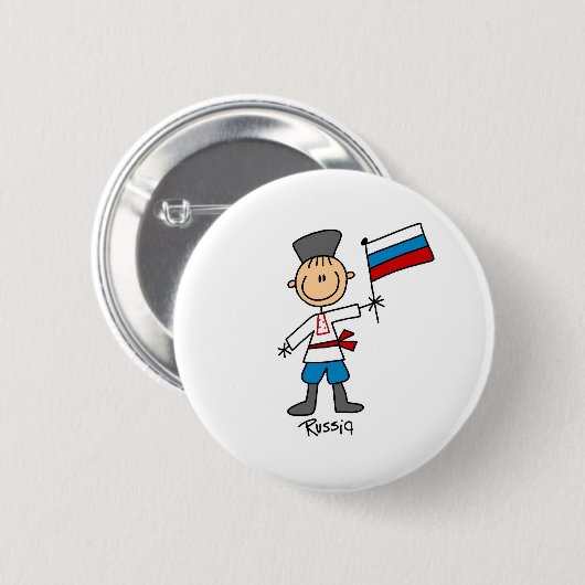 Russische Button (Voorkant /achterkant)
