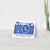Russische camera - Navy Blue Kaart (Achterkant)