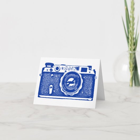 Russische camera - Navy Blue Kaart (Voorkant)