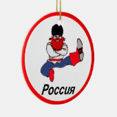 Russische Cossack Dancer Keramisch Ornament (Rechts)