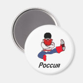 Russische Cossack Dancer Magneet (Voorkant / Achterkant)