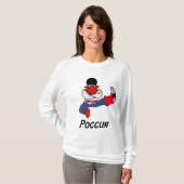 Russische Cossack Dancer T-shirt (Voorkant volledig)