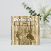 Russische cowboy vrijgezellenfeest kaart (Staand voorkant)