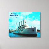 Russische Cruiser Aurora Canvas Afdruk (Voorkant)