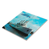 Russische Cruiser Aurora Tegeltje (Zijkant)