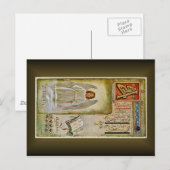 Russische Cyrillisch Alphabet-kaarten ~ Elisabeth  Briefkaart (Voorkant / Achterkant)