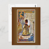 Russische Cyrillisch Alphabet-kaarten ~ Elisabeth  Briefkaart (Voorkant / Achterkant)