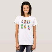 Russische Dagen van de week T-shirt (Voorkant volledig)