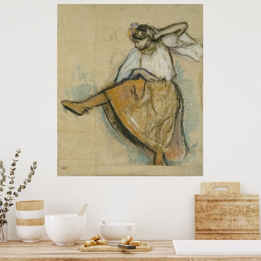 Russische danser Edgar Degas Poster (Keuken)