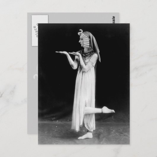 Russische danser in het kostuum Cleopatra Briefkaart (Voorkant / Achterkant)