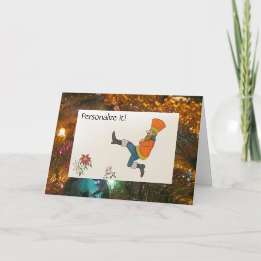 Russische danseres feestdagen kaart (Voorkant)