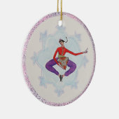 Russische dansstof Nutkraker Character Keramisch Ornament (Rechts)