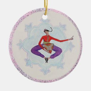 Russische dansstof Nutkraker Character Keramisch Ornament