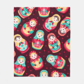 Russische doll fleece deken (Voorkant)