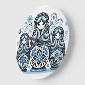 Russische Doll Wall Clock Grote Klok (Hoek)