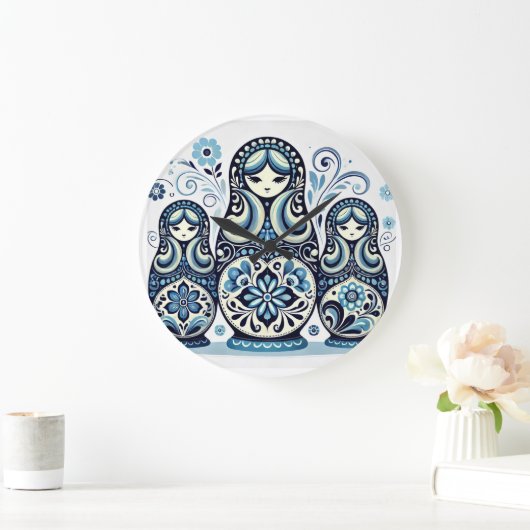 Russische Doll Wall Clock Grote Klok (Huis)