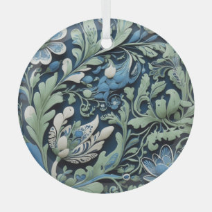 Russische etnische en  print glas ornament