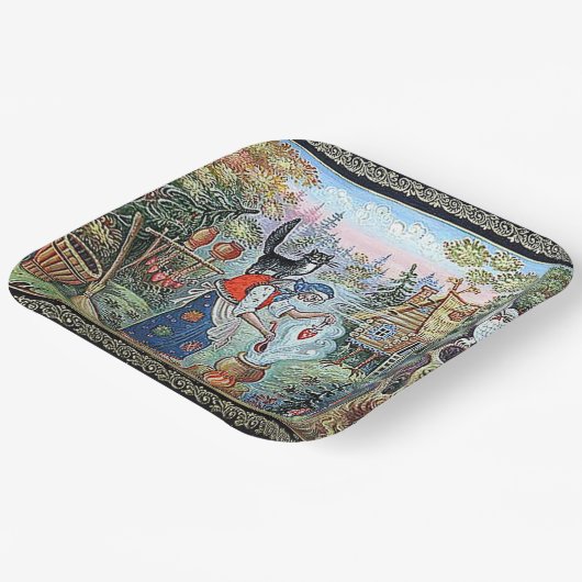 RUSSISCHE FAIRYTALE "BABA JAGA" PAPIEREN BORDJE (Gebogen)