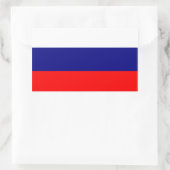 "Russische Federatie vlag"-stickers Rechthoekige Sticker (Tas)