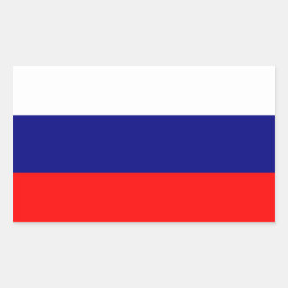 "Russische Federatie vlag"-stickers Rechthoekige Sticker