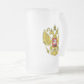 Russische Federatie Wapen Matglas Bierpul (Voorkant rechts)
