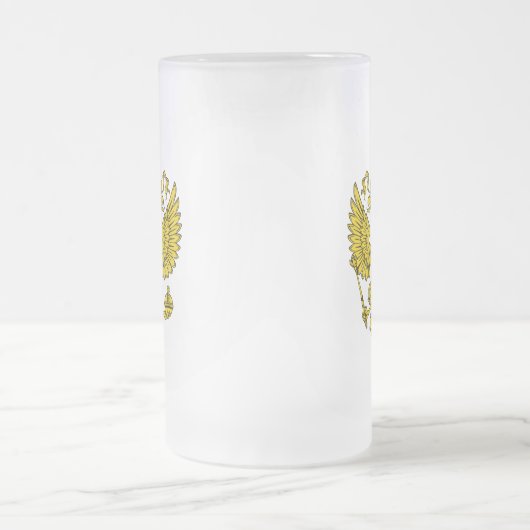 Russische Federatie Wapen Matglas Bierpul (Center)