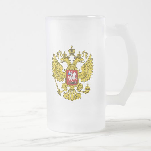 Russische Federatie Wapen Matglas Bierpul (Rechts)
