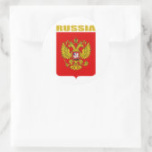Russische Federatie Wapen Ronde Sticker (Tas)