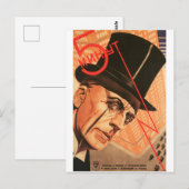 Russische film Poster Russische avant Garde Print Briefkaart (Voorkant / Achterkant)