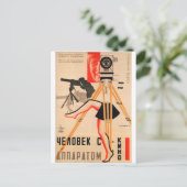 Russische film Poster Russische avant Garde Print Briefkaart (Staand voorkant)