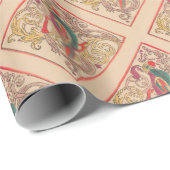 RUSSISCHE FOLK ART ROOSTER CADEAUPAPIER (Rol Hoek)