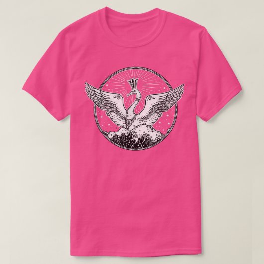 Russische folklore Fairy Swan Queen Art Design T-shirt (Design voorkant)