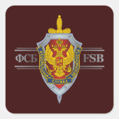 Russische FSB Vierkante Sticker (Voorkant)