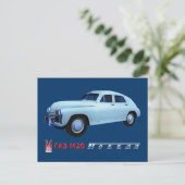 Russische GAZ M20 Sedan Briefkaart (Staand voorkant)