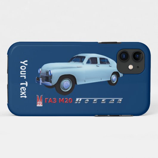 Russische GAZ M20 Sedan Case-Mate iPhone Case (Achterkant (horizontaal))