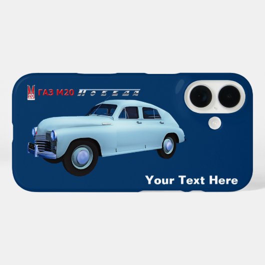 Russische GAZ M20 Sedan Case-Mate iPhone Case (Achterkant (horizontaal))