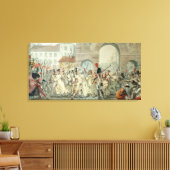 Russische gevangenen op de Boulevard Canvas Afdruk (Insitu (Woonkamer))