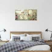 Russische gevangenen op de Boulevard Canvas Afdruk (Insitu (Slaapkamer))