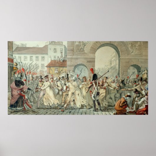 Russische gevangenen op de Boulevard Poster (Voorkant)