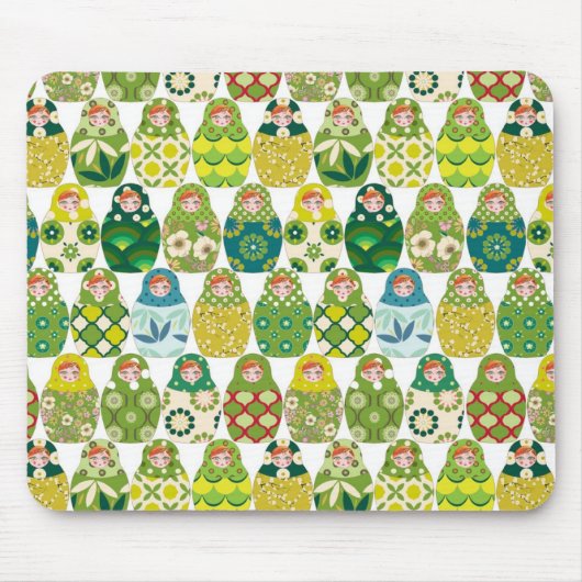 Russische groene pop muismat (Voorkant)