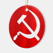 Russische hamer en sikkel keramisch ornament (Links)