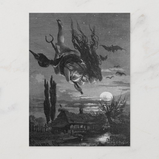 Russische heks: pittoresk Rusland Briefkaart (Voorkant)