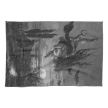 Russische heks: pittoreske Rusland keukenhanddoek