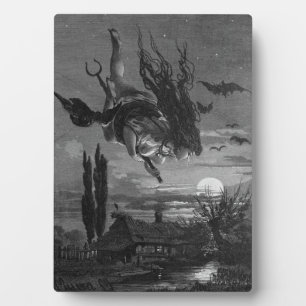 Russische heks: pittoreske Russische plaque Fotoplaat