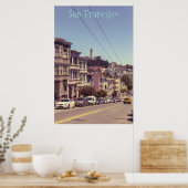 Russische heuvel met Coit Tower Poster (Keuken)