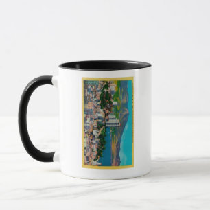 Russische Hill Skyline met Mok