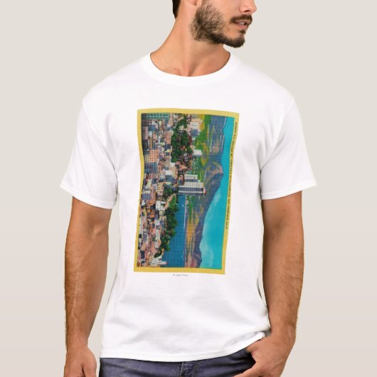 Russische Hill Skyline met T-shirt (Voorkant)