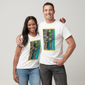 Russische Hill Skyline met T-shirt (Unisex)