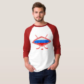 Russische ijshockeyvlag t-shirt (Voorkant volledig)