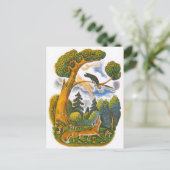  Russische illustraties, Aesop's fabels 10 Briefkaart (Staand voorkant)
